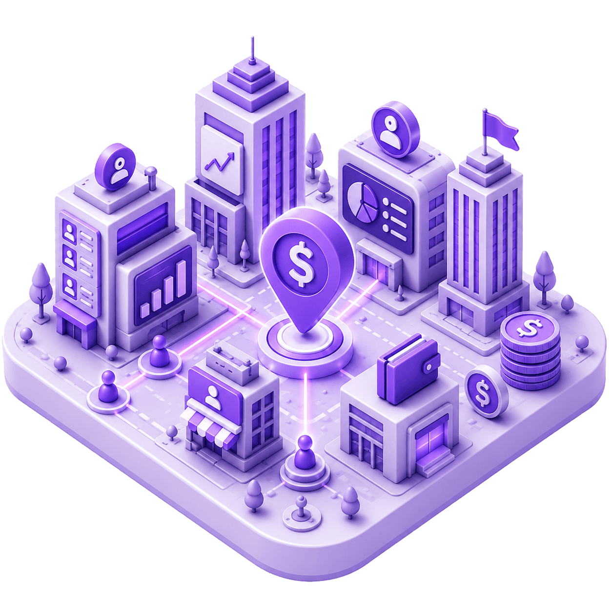 Free CRM & Money Flow illustration