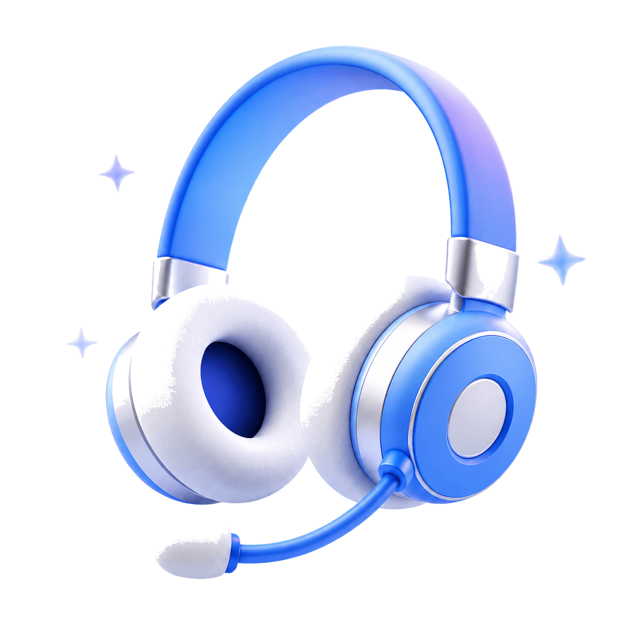 Blue support headset